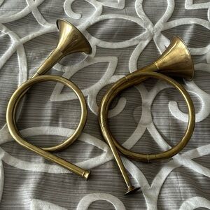 Decorator Bugles set of 2 Brass slightly Different